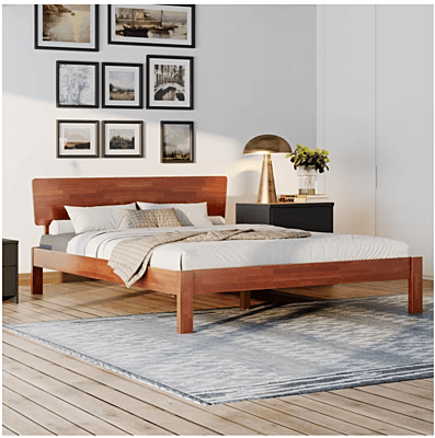 Swirl Solid Wood Without Storage Bed Swirl Solid Wood Without Storage Bed