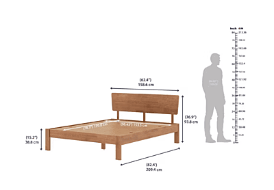 Swirl Solid Wood Without Storage Bed Swirl Solid Wood Without Storage Bed