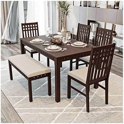 Kopra 6 seater Dining Set (with cushion omega pearl) Kopra 6 seater Dining Set (with cushion omega pearl)